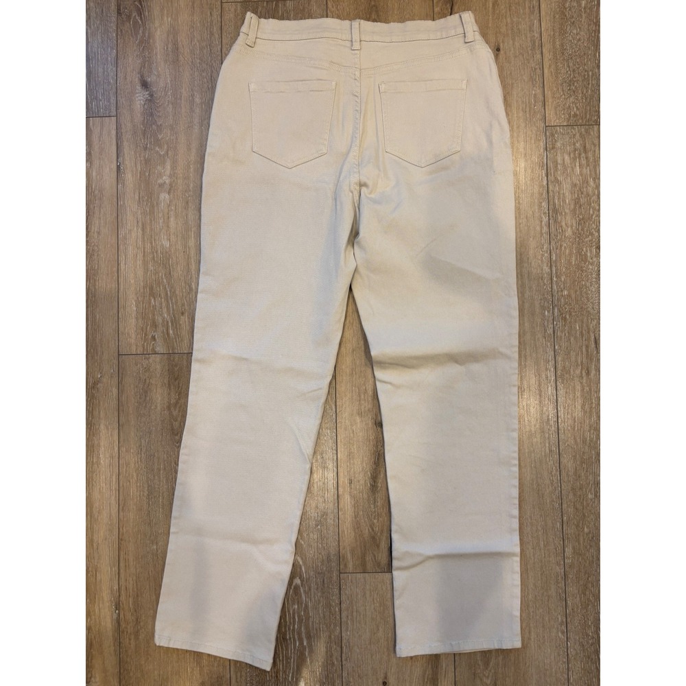 Gloria Vanderbilt Amanda Classic Fit Beige Pants Women's Size 12 - Picture 6 of 7